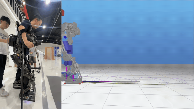 3-Point Contact Walking with Pilot